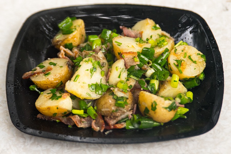 Картофельный салат с беконом